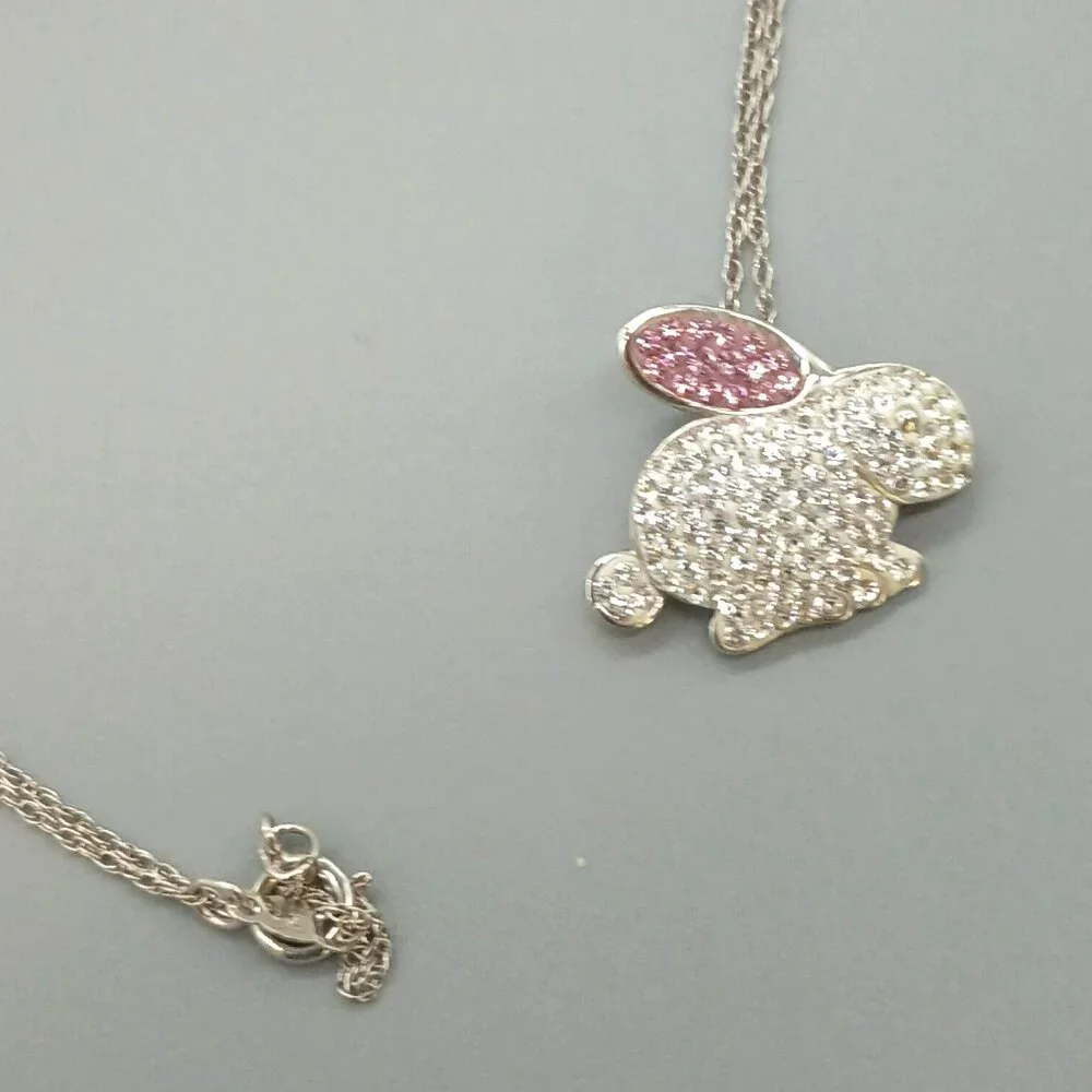 925 AU Bunny Rabbit Necklace 18